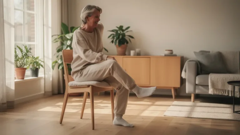 Ik deed deze stoelworkout 3 weken, mijn conditie verbeterde zonder zware inspanning