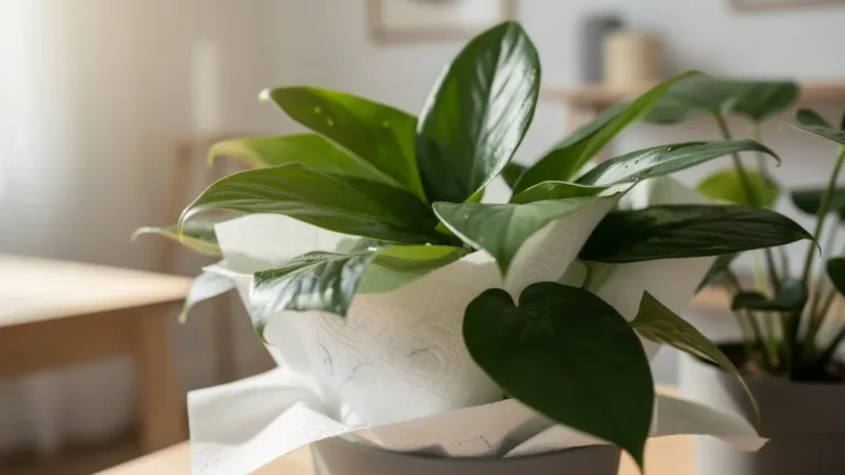 Waarom je kamerplanten overleven met deze papieren handdoekjes truc