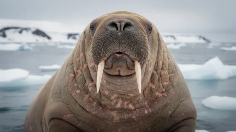 Arctische reuzen: Filmmakers leggen de schokkende omvang van een walrus vast