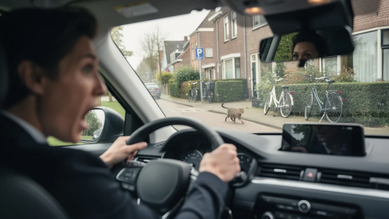Automobilist wijkt uit voor kat maar krijgt schuld van ongeluk toegewezen