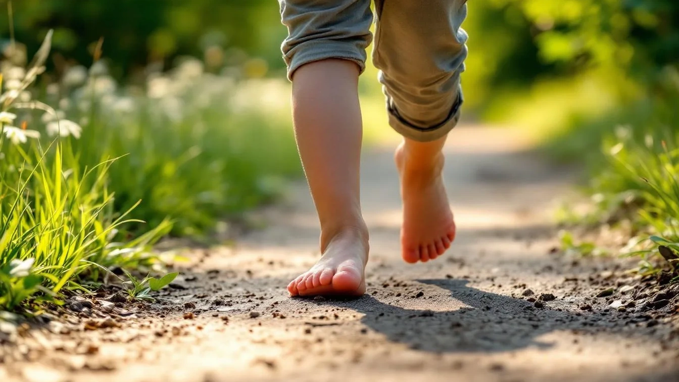 Blootsvoets-revolutie: Waarom kinderen die vaker op blote voeten lopen mentaal sterker zijn