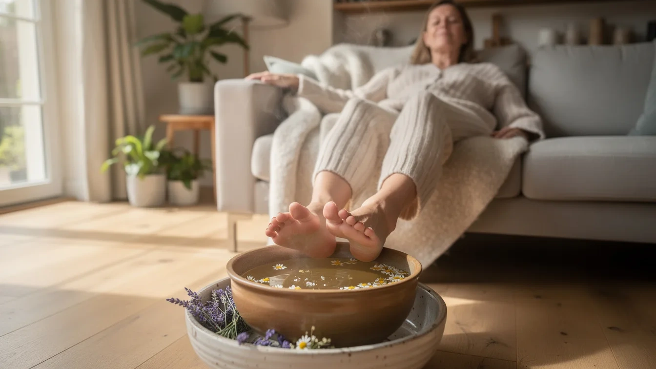DIY-voetbad dat rusteloze benen stopt en je slaap natuurlijk verbetert