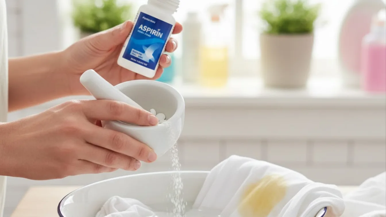 De ‘aspirine-truc’: Waarom een geplette aspirine in je witte was gele zweetvlekken verwijdert