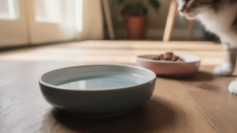 De geheime reden waarom de waterbak van je kat nooit naast het voer mag staan