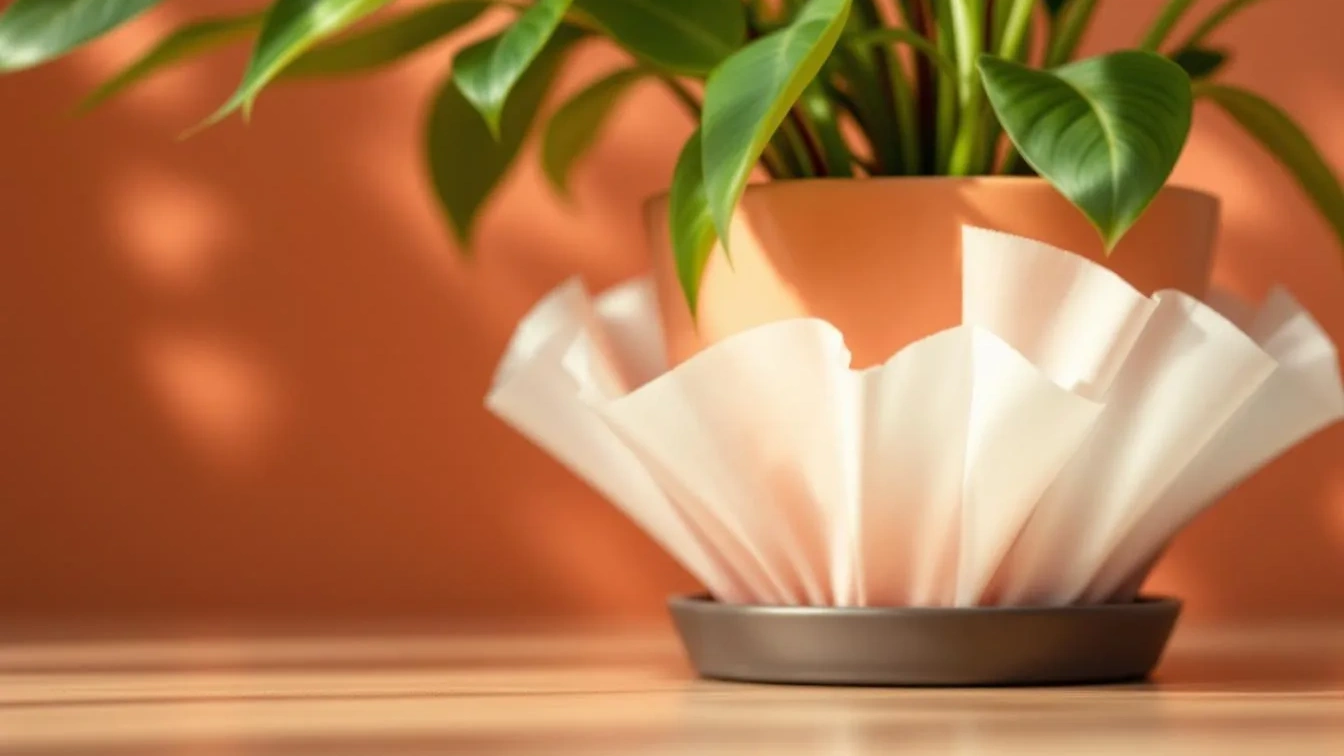 De ‘koffiefilter-hack’: Waarom je voortaan een koffiefilter onderin je bloempotten moet leggen