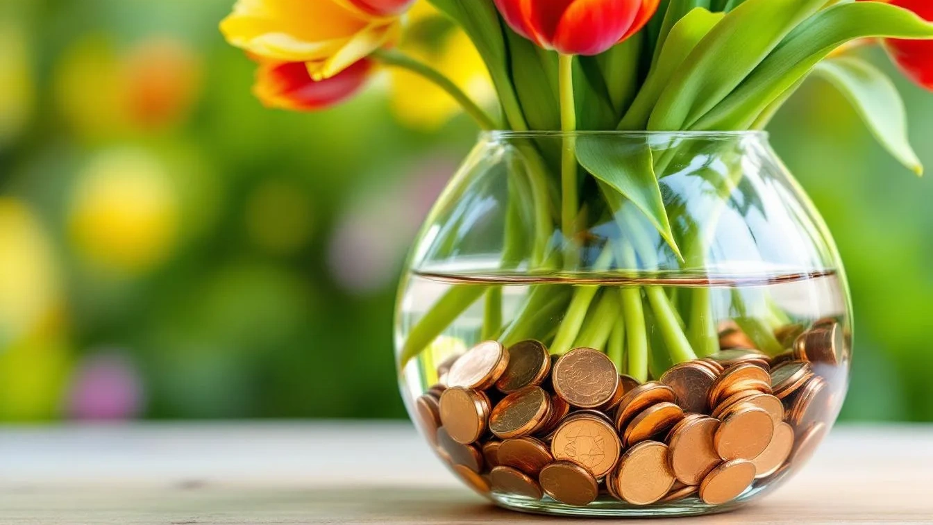 De ‘munt-hack’: Waarom je een paar koperen muntjes in de vaas bij je tulpen moet gooien