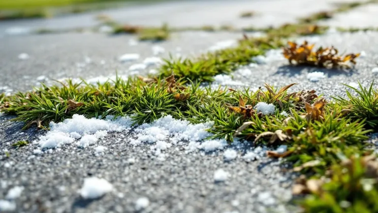 De reden dat je nooit zout op je oprit moet strooien tegen onkruid