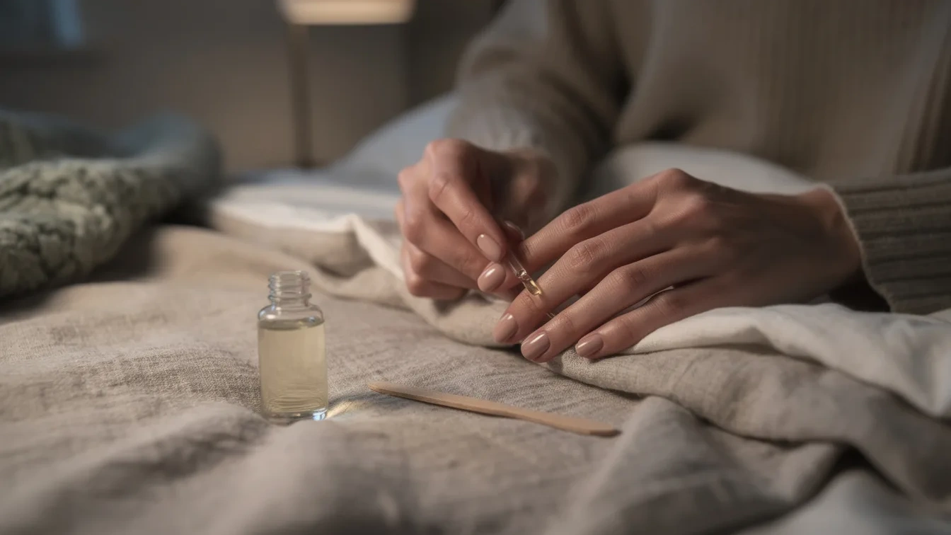 De simpele nagelkuur voor ’s nachts die broze tips in de winter redt