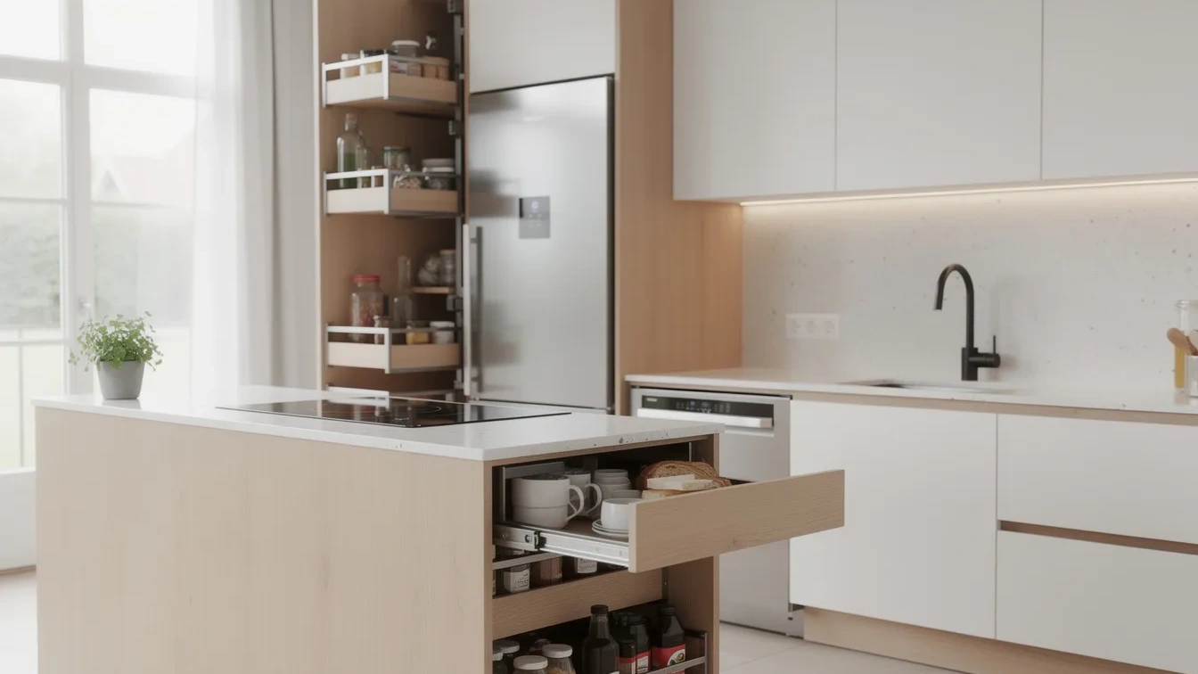 De slimme keukenindeling die kookeilanden in moderne huizen vervangt