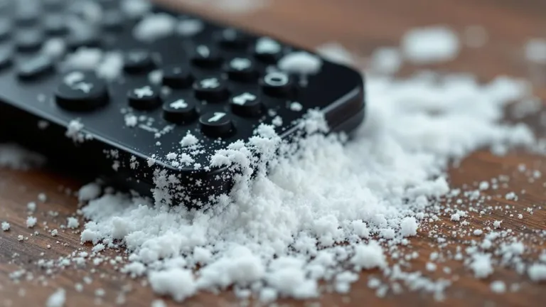 De witte aanslag op je afstandsbediening is geen stof: raak het niet aan