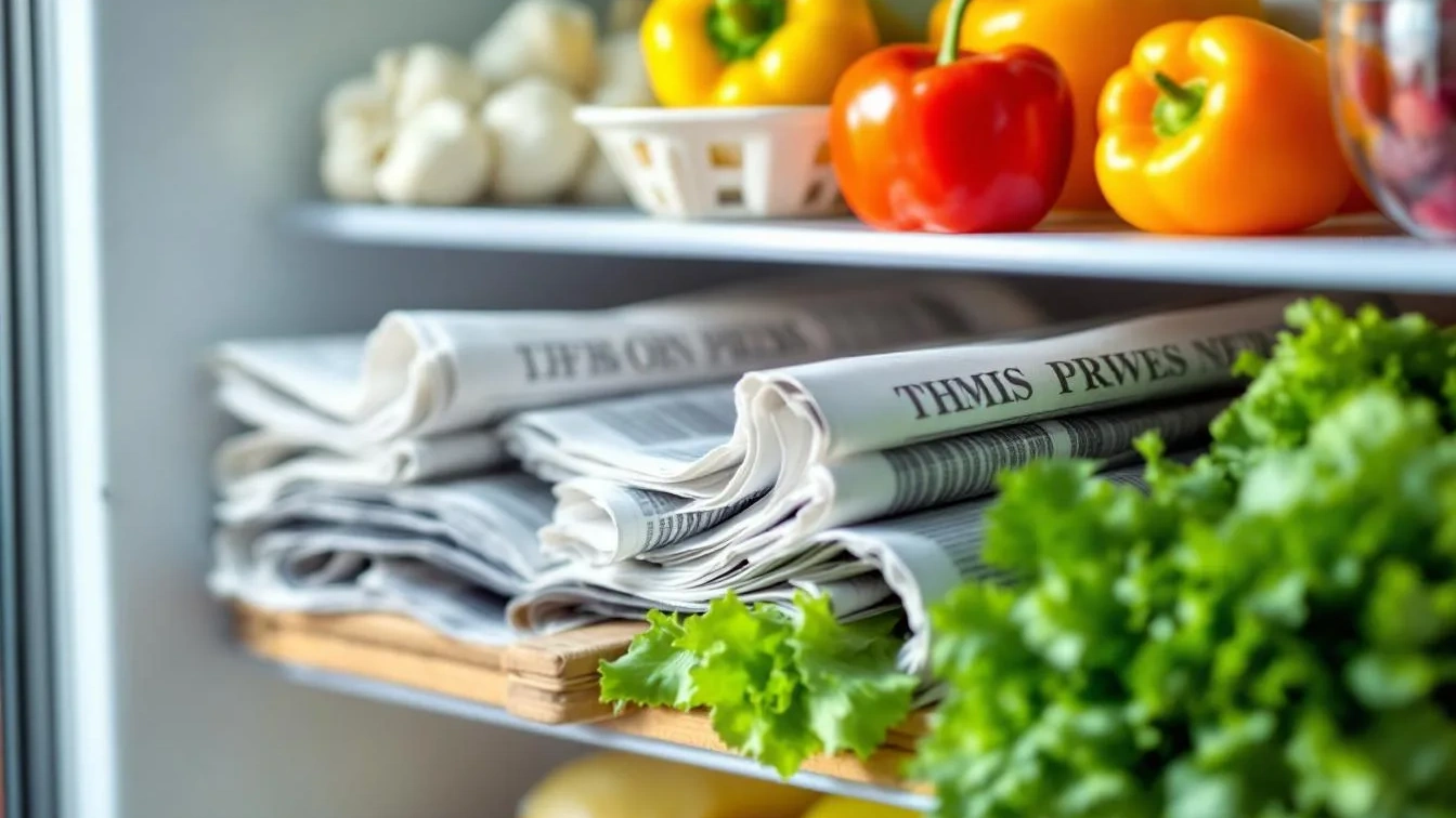 De ‘kranten-truc’: Waarom je ze vandaag nog in je koelkast moet leggen tegen geurtjes