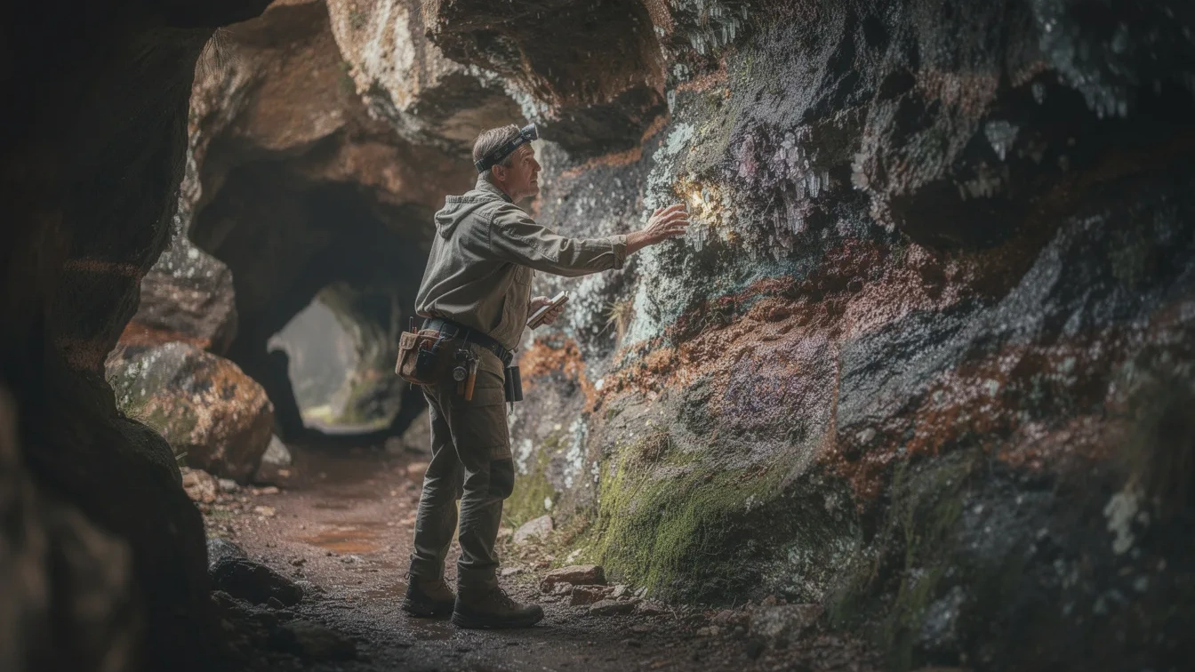 Een geoloog ging een grot in en vond per ongeluk een nieuw vakgebied uit