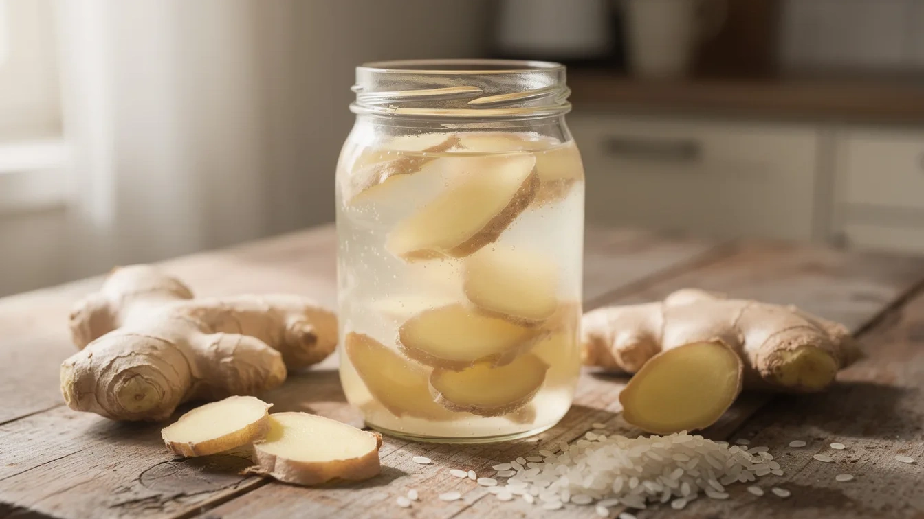 Gefermenteerd rijstwater met gember: De resultaten voor haargroei waren schokkend