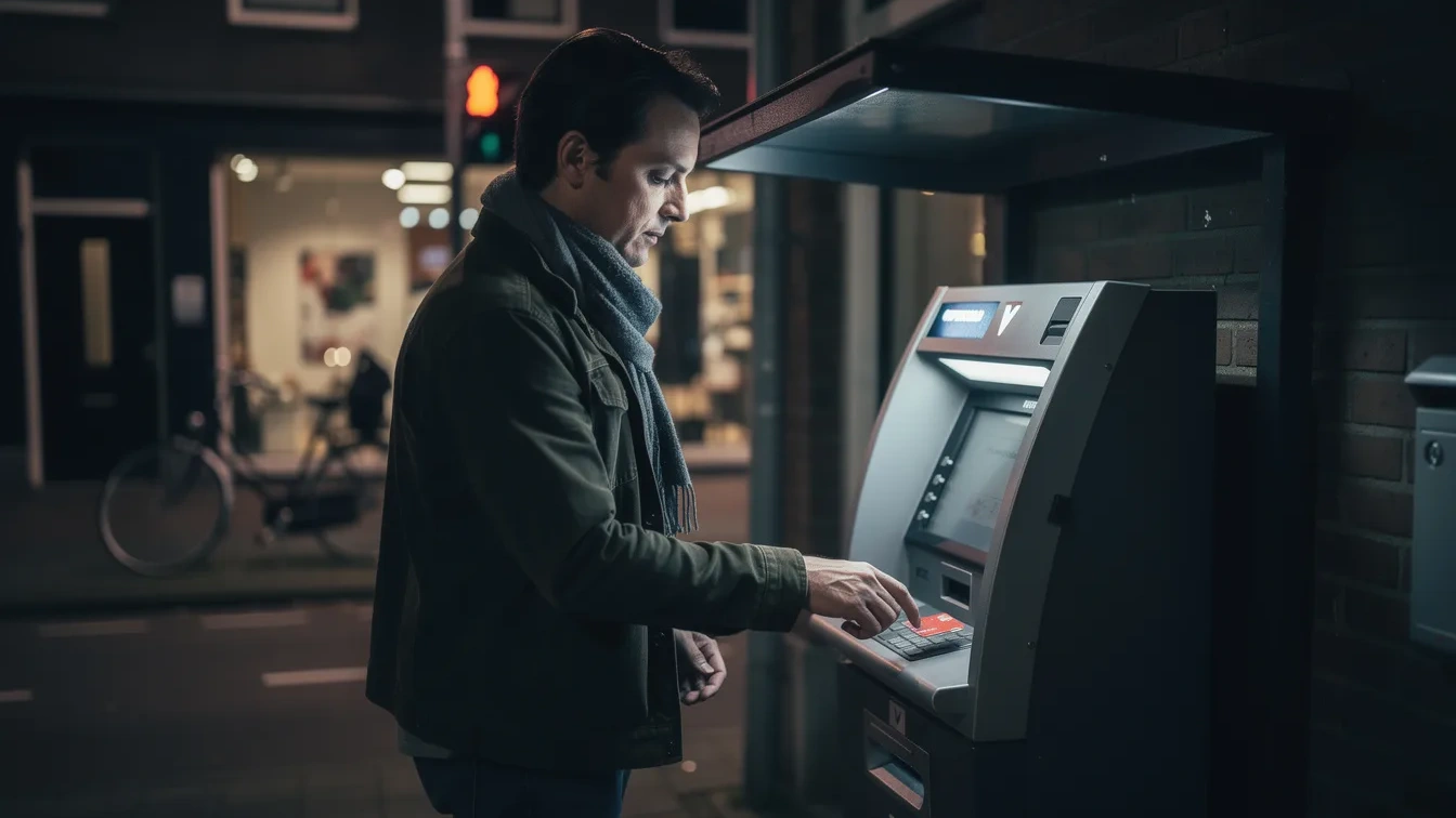 Geld pinnen in het donker? Waarom de volgorde van je handelingen belangrijker is dan je denkt