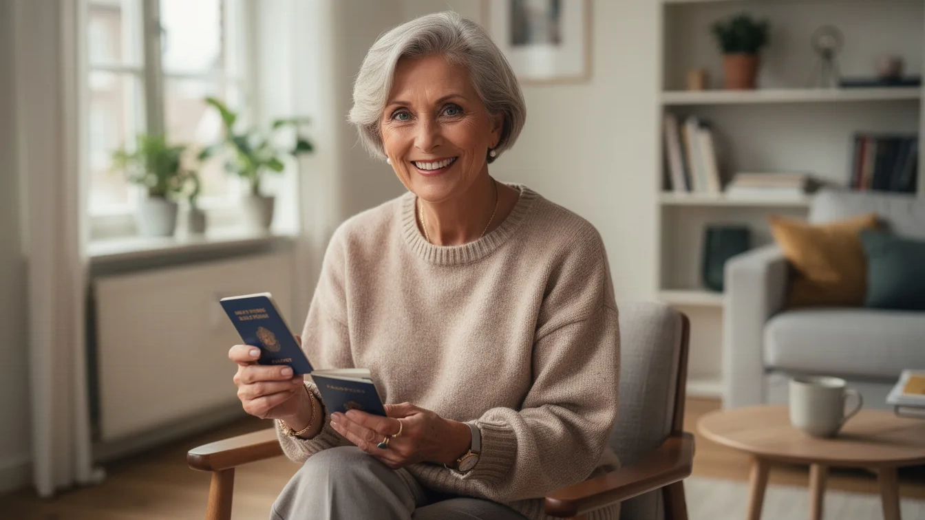 Gepensioneerde onthult waarom ze op haar 70e haar paspoort voor 10 jaar vernieuwde