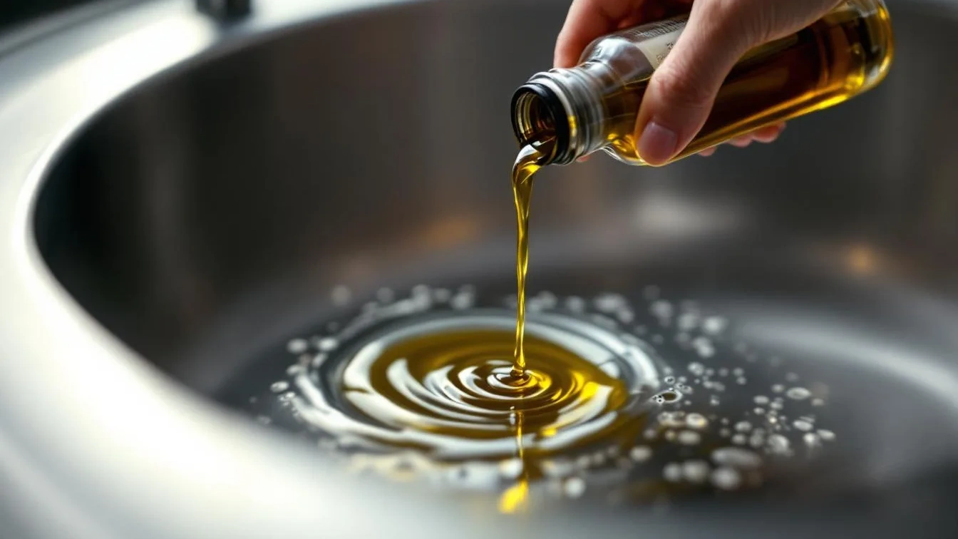 Giet een beetje olijfolie in de gootsteen voor je op vakantie gaat