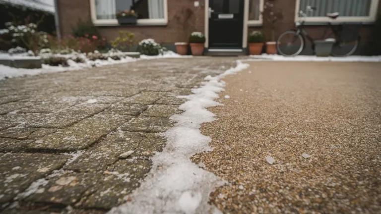 Gladde stoepen: Waarom zout je oprit beschadigt en wat je wél moet gebruiken