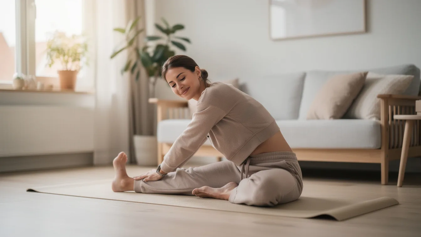 Ik deed deze zachte stretches 5 minuten per dag, mijn strakke heupen zijn nu soepel