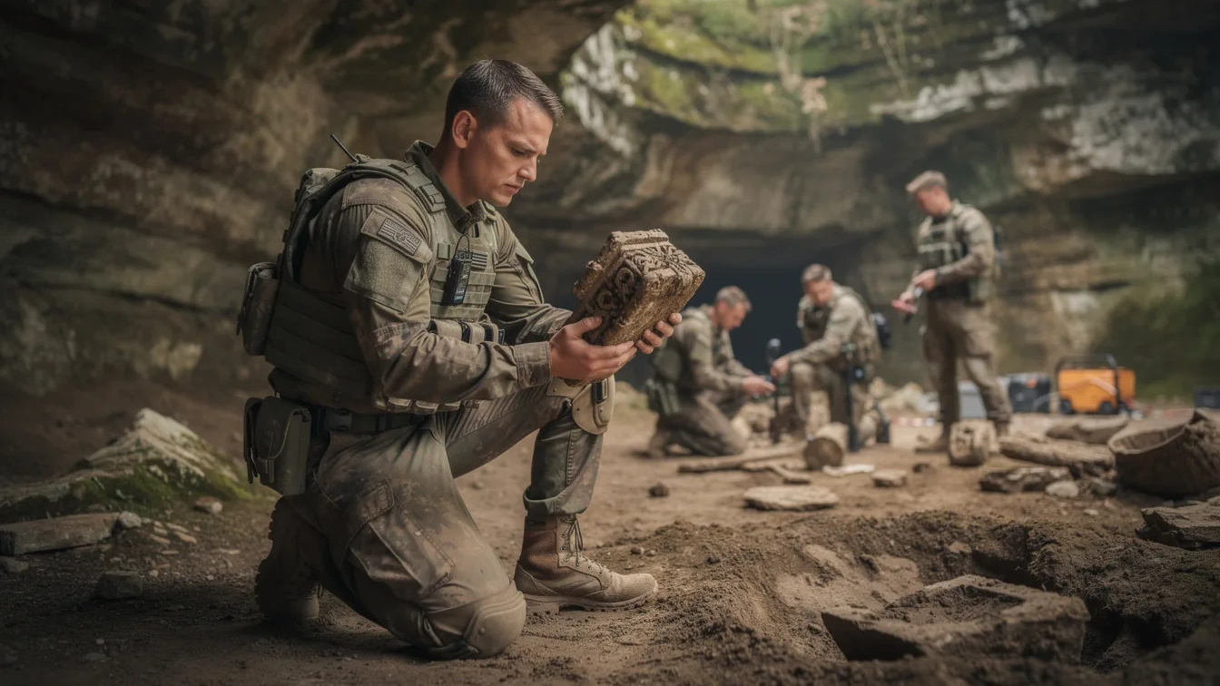 Militair team ontdekt eeuwenoude artefacten op 200 meter onder de grond