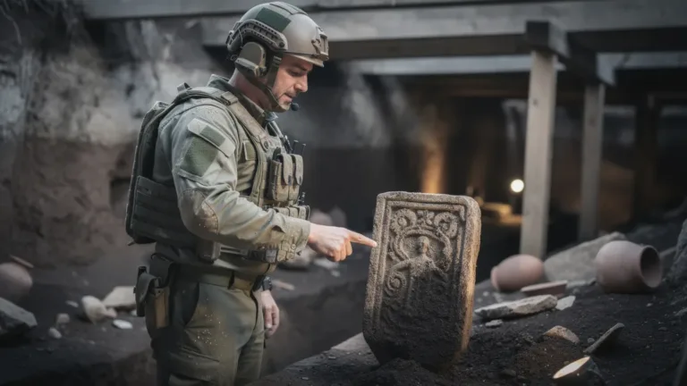 Militairen onthullen wat ze 50 meter onder de grond vonden dat de archeologie verandert