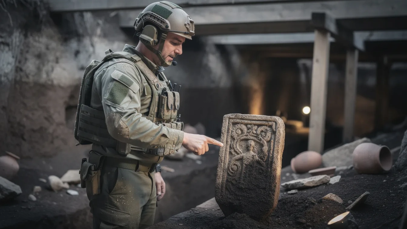 Militairen onthullen wat ze 50 meter onder de grond vonden dat de archeologie verandert