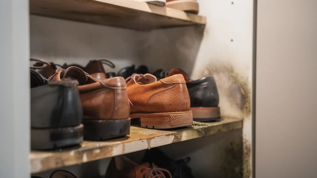 Deze plek voor schoenen zorgt voor vocht en geurtjes (en het is niet de kast!).