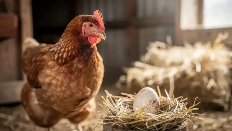 Niet van vreugde of pijn, daarom kakelen kippen na het leggen van een ei