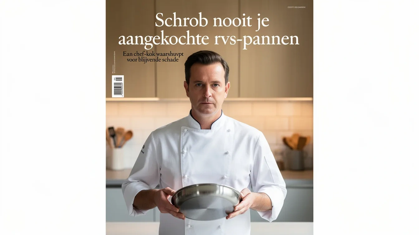 Schrob nooit je aangekochte RVS-pannen: een chef-kok waarschuwt voor blijvende schade