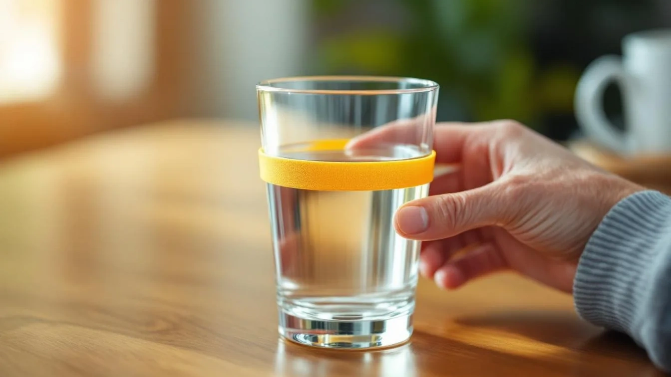 Senioren-veiligheid: Waarom een simpel elastiekje om je drinkglas je leven kan redden