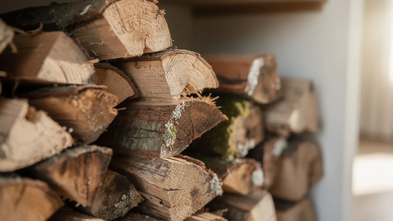 Sla het houthok over: Waarom brandhout binnen bewaren het onbruikbaar maakt
