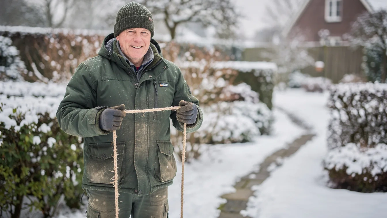 Tuinman onthult waarom deze simpele touwtruc sneeuw in minuten weghaalt