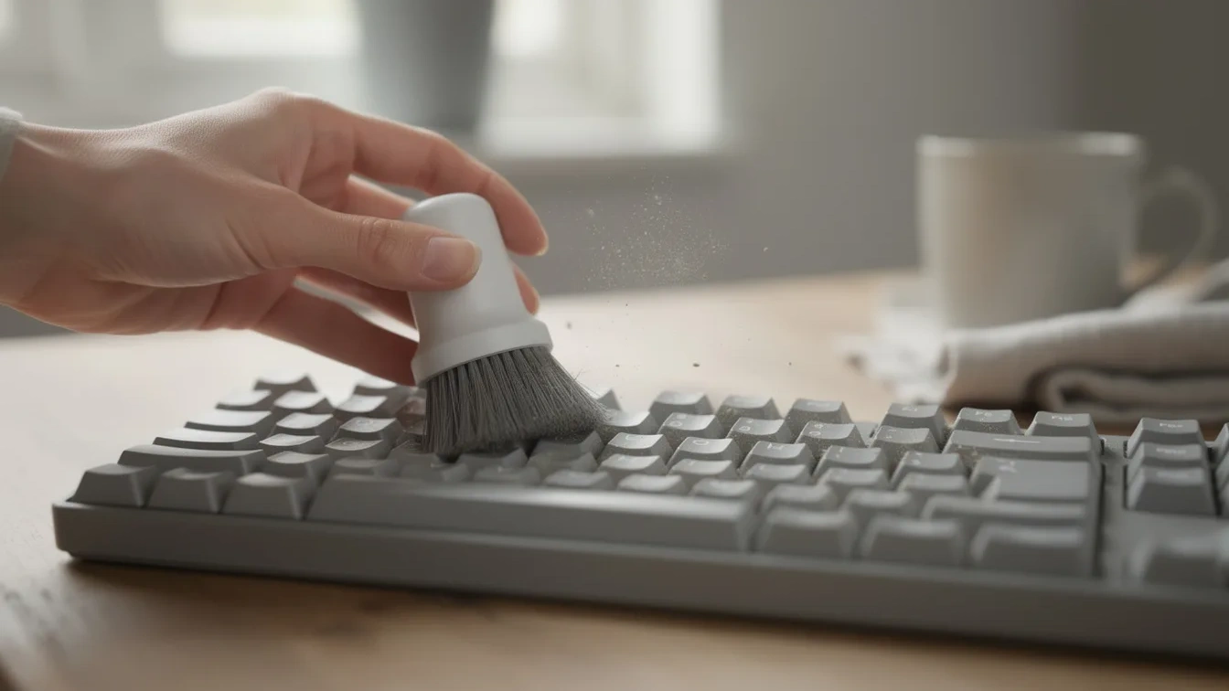 Vergeet keukenrol: Deze methode verwijdert toetsenbordvuil zonder schade