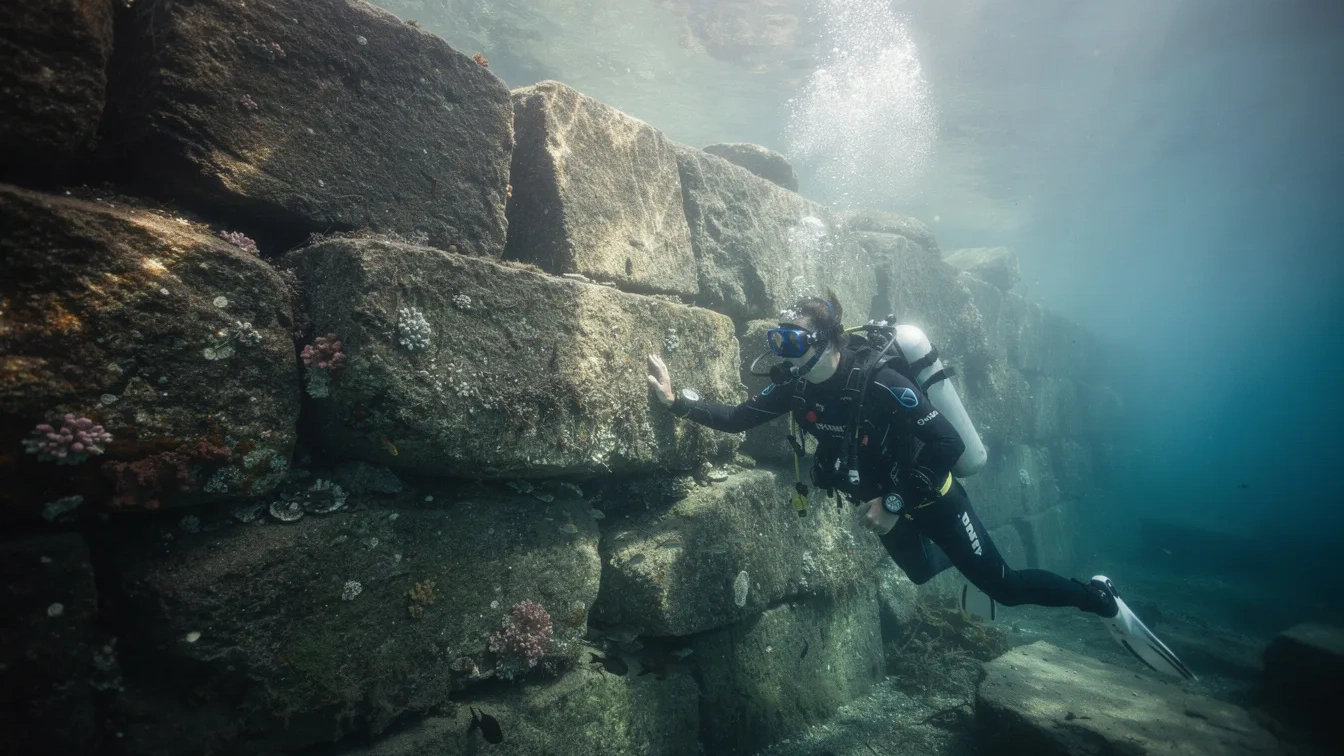 Waarom duikers bij Sein-eiland een reusachtige 4000 jaar oude stenen muur vonden