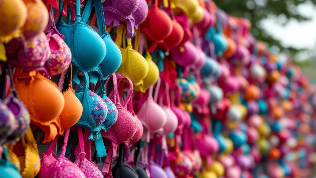 Waarom hangen deze hekken vol met bh’s? De ontroerende reden achter de actie