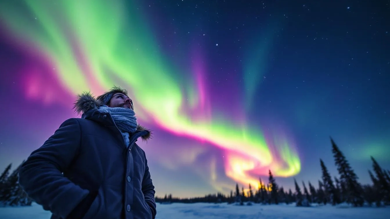 Waarom het Noorderlicht soms maar enkele minuten te zien is