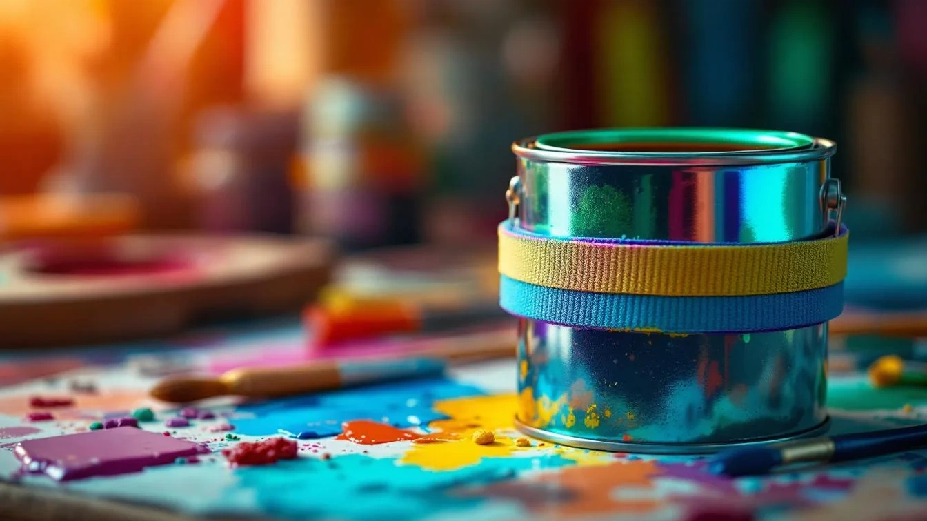 Waarom je altijd een elastiekje om je verfblik moet spannen voordat je begint met schilderen