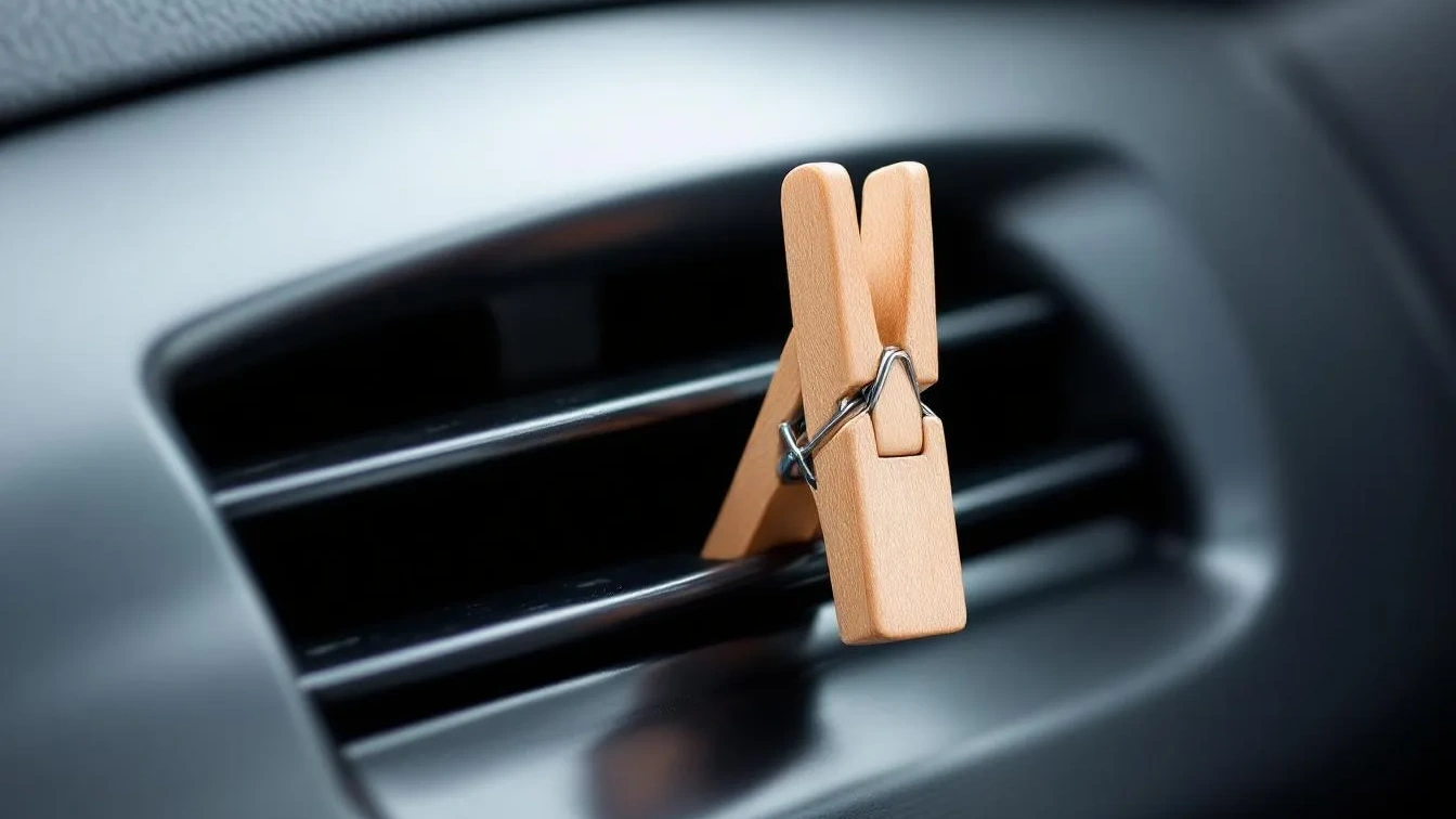Waarom je altijd een wasknijper op het ventilatierooster in je auto moet zetten