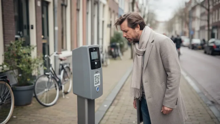 Waarom je bij een parkeerautomaat nooit een QR-code moet scannen