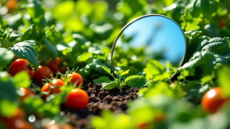 Waarom je een spiegeltje in de moestuin moet plaatsen