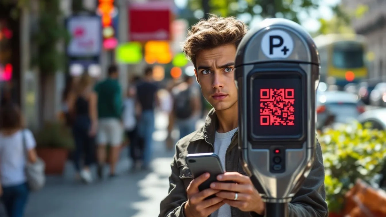Waarom je nooit een QR-code op een parkeermeter moet scannen