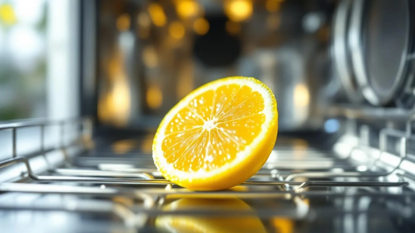 Waarom je vanaf morgen een schijfje citroen in de vaatwasser moet leggen
