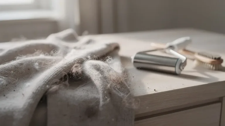Waarom pluisjes en haren aan je kleding blijven plakken en hoe je ze eenvoudig wegkrijgt