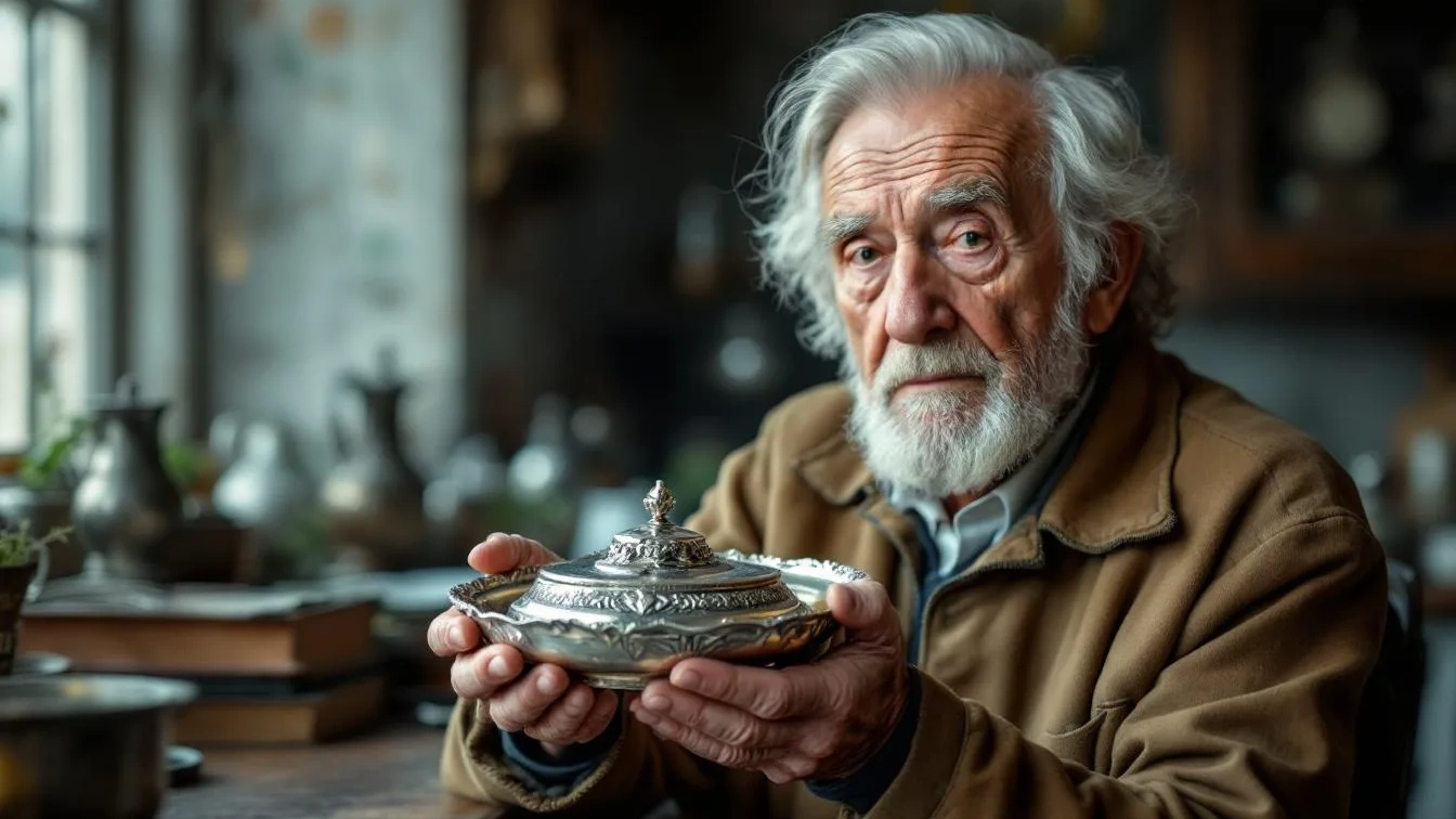 Zilververzamelaar beseft langzaam: de glans van het verleden komt nooit meer terug