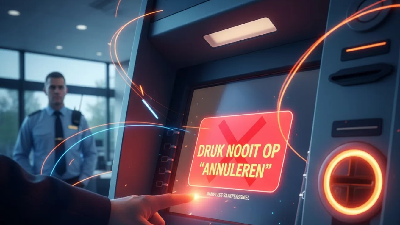 Bankbeveiliging waarschuwt: Druk nooit op ‘Annuleren’ als de pinautomaat dit aangeeft