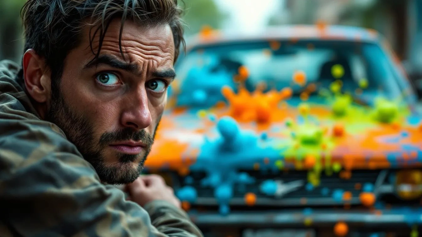 Levensgevaarlijk: De schokkende reden waarom een verfbom op je auto géén grap is