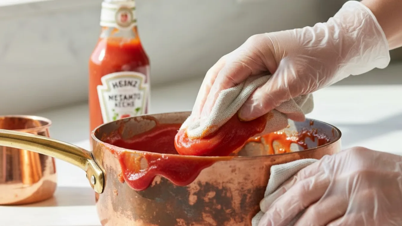 De ketchup-methode: Waarom je koperen pannen moet poetsen met tomatenketchup